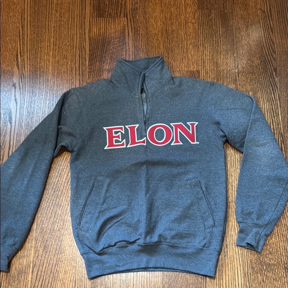 Champion Gray Quarter-Zip Collegiate Sweatshirt